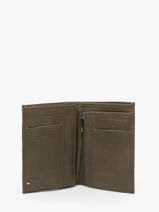 Leather Wallet Oil Etrier Green oil EOIL140-vue-porte