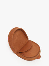 Purse Oil Leather Etrier Brown oil EOIL044-vue-porte