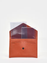 Porte-papiers Madras Cuir Etrier Orange madras EMAD054-vue-porte