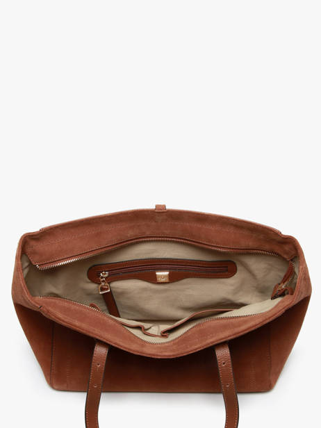 Sac Porté épaule Altesse Suede Cuir Etrier Marron altesse suede EASU088M vue secondaire 3